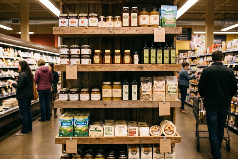 Farmer-owned endcaps in retailers